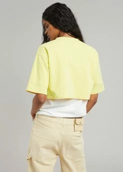 The Frankie Shop CLOTHING Karina Cropped T-Shirt - Yellow