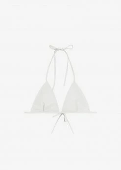 KASSL Editions KASSL Edition Coated Bikini Top - White CLOTHING