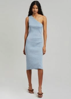 The Frankie Shop Kawa Knit Dress - Blue