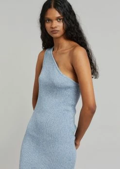 The Frankie Shop Kawa Knit Dress - Blue