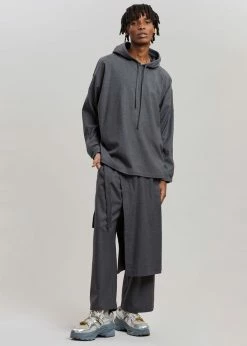 The Frankie Shop Men Keanu Wrap Pants - Charcoal