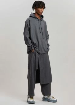 Promo π The Frankie Shop Men Keanu Wrap Pants - Charcoal π 9 The Frankie Shop Men Keanu Wrap Pants - Charcoal