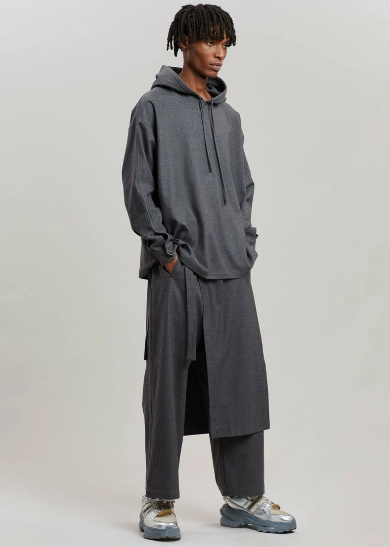 Promo π The Frankie Shop Men Keanu Wrap Pants - Charcoal π 3 The Frankie Shop Men Keanu Wrap Pants - Charcoal