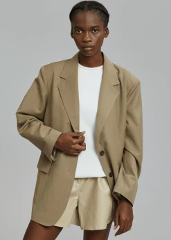 The Frankie Shop Kenya Blazer - Taupe