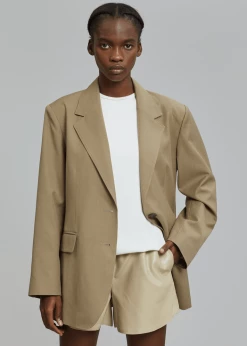 The Frankie Shop Kenya Blazer - Taupe
