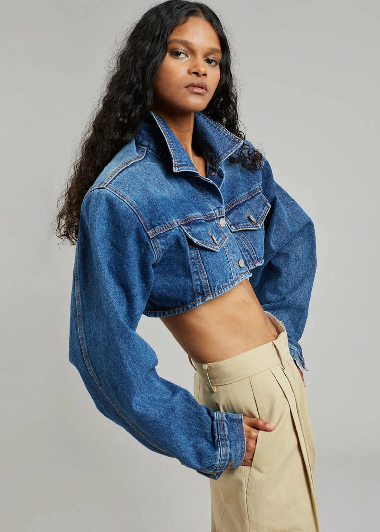 Buy π Another J Kett Cropped Denim Jacket - Dark Indigo βοΈ 1 Another J Kett Cropped Denim Jacket - Dark Indigo