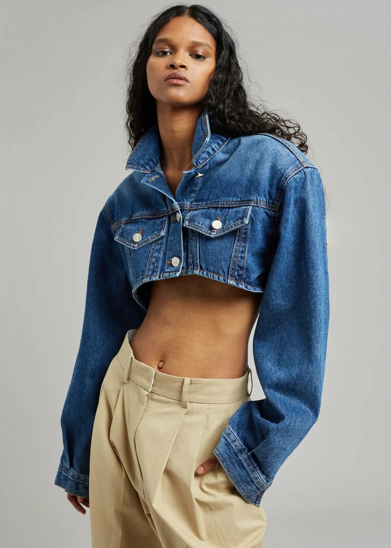 Buy π Another J Kett Cropped Denim Jacket - Dark Indigo βοΈ 5 Another J Kett Cropped Denim Jacket - Dark Indigo