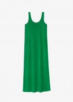 The Frankie Shop Kisu Terry Dress - Kelly Green
