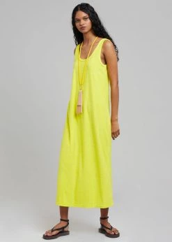 The Frankie Shop CLOTHING Kisu Terry Dress - Yellow