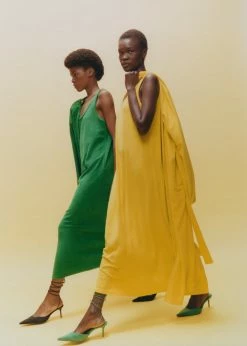 The Frankie Shop CLOTHING Kisu Terry Dress - Yellow