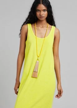 The Frankie Shop CLOTHING Kisu Terry Dress - Yellow