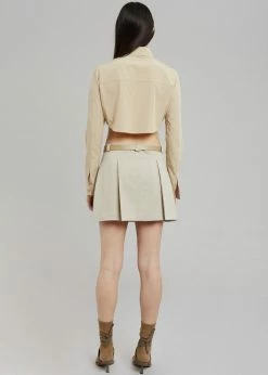 Best deal 🤩 3.another CLOTHING Kitou Mini 👗 Skirt - Beige ❤️ 18 3.another CLOTHING Kitou Mini Skirt - Beige