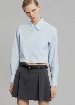 3.another Kitou Mini Skirt - Charcoal CLOTHING