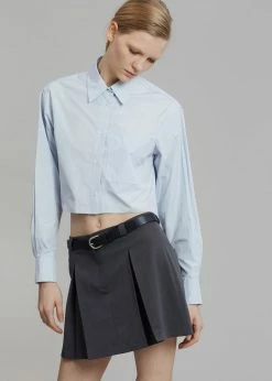 3.another Kitou Mini Skirt - Charcoal CLOTHING
