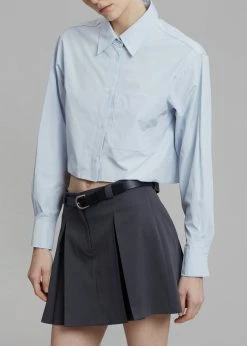 3.another Kitou Mini Skirt - Charcoal CLOTHING