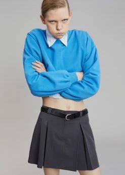 3.another Kitou Mini Skirt - Charcoal CLOTHING