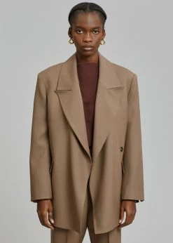 The Frankie Shop Kobus Blazer - Hazelnut