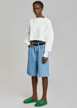 Lake Side Kyra Denim Short - Worn Wash CLOTHING