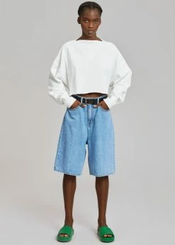 Lake Side Kyra Denim Short - Worn Wash CLOTHING