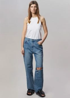 Blossom Laon Ripped Jeans - Worn Wash CLOTHING