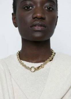 ACCESSORIES Laura Lombardi Cable Chain Necklace - Gold