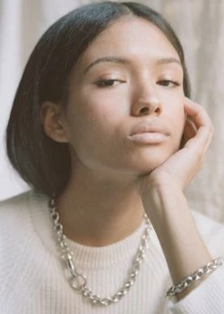 Laura Lombardi Cable Chain Necklace - Silver ACCESSORIES