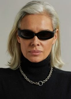 Laura Lombardi Cable Chain Necklace - Silver ACCESSORIES