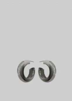 ACCESSORIES Laura Lombardi Cusp Hoops - Silver