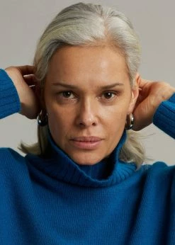 ACCESSORIES Laura Lombardi Cusp Hoops - Silver