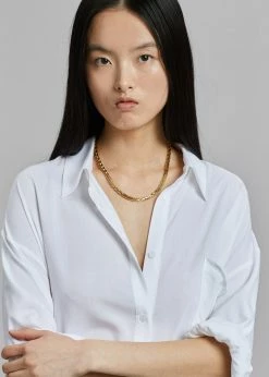 ACCESSORIES Laura Lombardi Greca Necklace - Gold