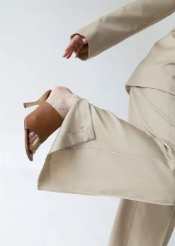 GIA X Pernille Teisbaek Leather Mule Sandal - Brown