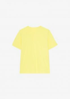 Best deal 𧨠The Frankie Shop CLOTHING Lena Padded Shoulder Tee - Blazing Yellow βοΈ 9 The Frankie Shop CLOTHING Lena Padded Shoulder Tee - Blazing Yellow
