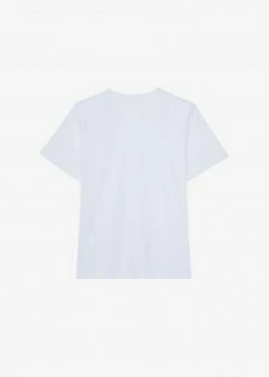 The Frankie Shop CLOTHING Lena Padded Shoulder Tee - Optic White