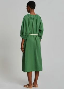 Beside You CLOTHING Leone Off Shoulder Dress - Green