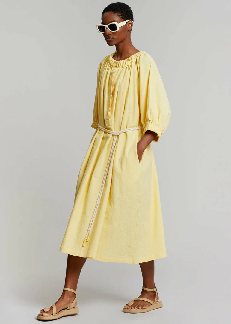 Promo ๐ Beside You CLOTHING Leone Off Shoulder ๐ Dress - Pale Yellow ๐ 3 Beside You CLOTHING Leone Off Shoulder Dress - Pale Yellow