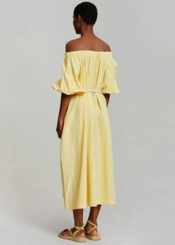 Promo ๐ Beside You CLOTHING Leone Off Shoulder ๐ Dress - Pale Yellow ๐ 17 Beside You CLOTHING Leone Off Shoulder Dress - Pale Yellow