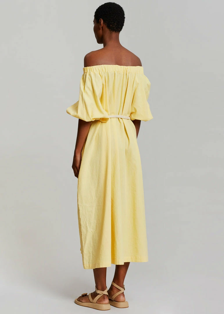 Promo ๐ Beside You CLOTHING Leone Off Shoulder ๐ Dress - Pale Yellow ๐ 8 Beside You CLOTHING Leone Off Shoulder Dress - Pale Yellow