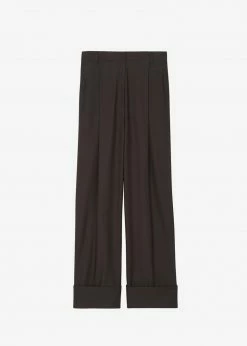 The Frankie Shop CLOTHING Levana Cuffed Trousers - Carafe