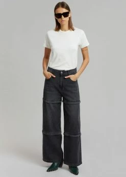 Best Sale π₯° Blossom CLOTHING Liam Recycled Denim Pants - Faded Black Wash π 18 Blossom CLOTHING Liam Recycled Denim Pants - Faded Black Wash