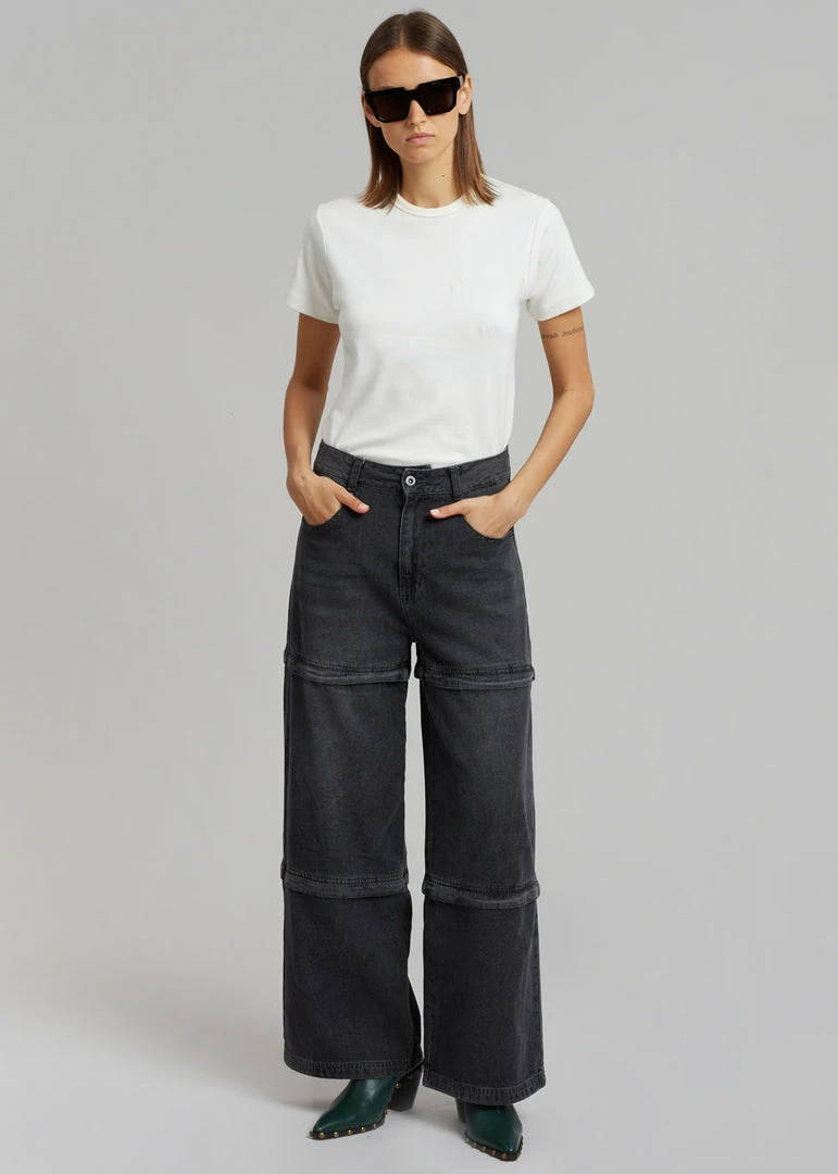 Best Sale π₯° Blossom CLOTHING Liam Recycled Denim Pants - Faded Black Wash π 8 Blossom CLOTHING Liam Recycled Denim Pants - Faded Black Wash