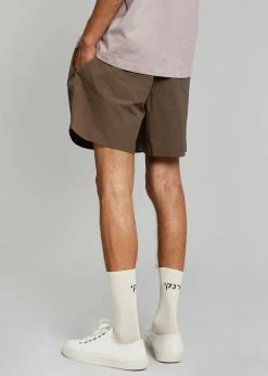 Men Lido Swim Mid Length Trunks - Olive