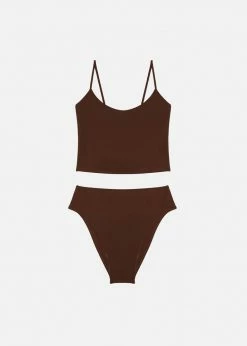Lido Trentasette Swimsuit - Brown CLOTHING