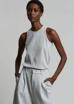 The Frankie Shop Liko Tank - Heather Grey CLOTHING