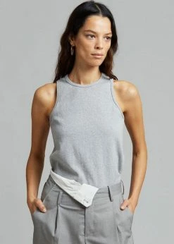 The Frankie Shop Liko Tank - Heather Grey CLOTHING