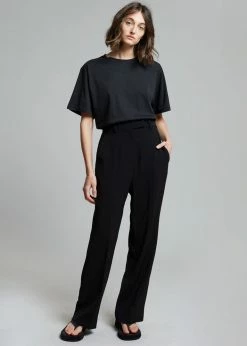 The Frankie Shop Lilou Simple Tee - Black