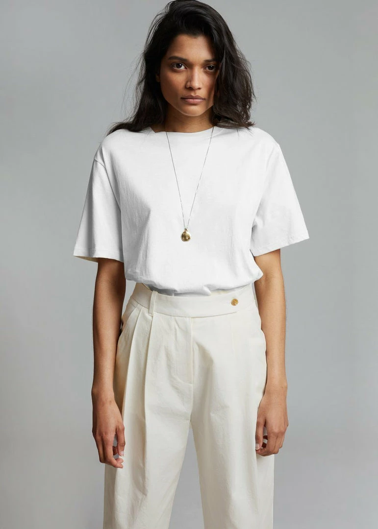 Best reviews of π₯° The Frankie Shop Lilou Simple Tee - Optic White βοΈ 2 The Frankie Shop Lilou Simple Tee - Optic White