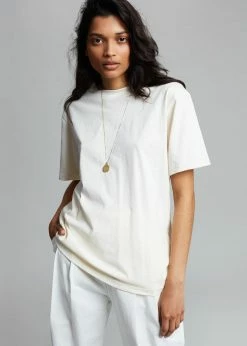 Best Sale π The Frankie Shop Lilou Simple Tee - Beige π₯ 10 The Frankie Shop Lilou Simple Tee - Beige