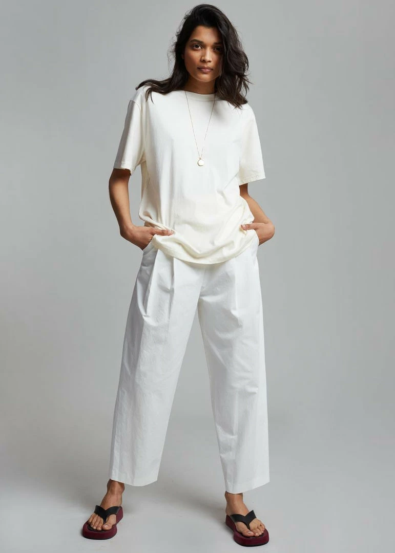 Best Sale π The Frankie Shop Lilou Simple Tee - Beige π₯ 2 The Frankie Shop Lilou Simple Tee - Beige