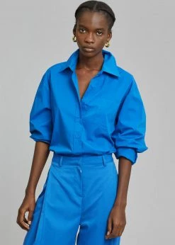 Cheapest π One's Taste CLOTHING Lotus π Shirt - Cobalt π― 12 One's Taste CLOTHING Lotus Shirt - Cobalt