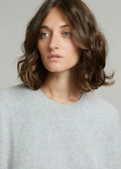 CLOTHING Loulou Studio Izaro Short Sleeve Sweater - Grey